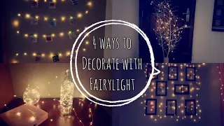 4 ways to decorate with fairy lights | DIY room decor ideas | crafty creatives 💡