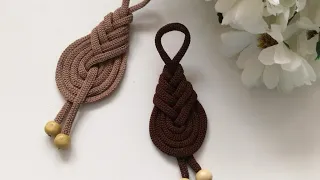 DIY Macrame / Keyring / Брелок для ключей / 2 способа плетения