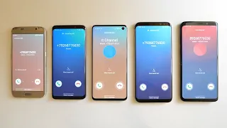 Samsung Galaxy S6 vs S8 vs S9 vs S9+ vs S10 incoming call