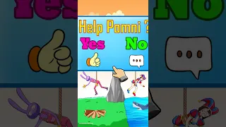 Help Banana Cat choose between Save Jax or Pomni?|The Amazing Digital Circus | Funny Cartoon #shorts