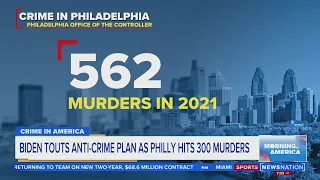 Biden touts anti-crime plan as Philadelphia hits 300 murders | Morning in America