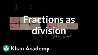 Creating a fraction through division of whole numbers | Fractions | Pre-Algebra | Khan Academy