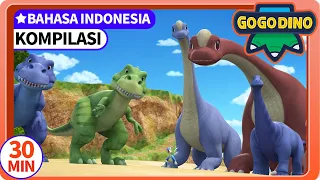 【GOGODINO EXPLORERS】EP25-26 | Kompilasi 09 | Arkaeopteriks | Dinosaurus | Kartun Anak | GOGODINO