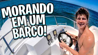 ESTOU MORANDO EM UM BARCO! VEJA COMO É!