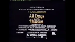 All Dogs Go To Heaven commercial 1989