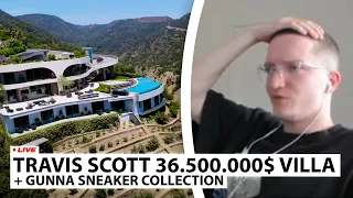 Justin reagiert auf "36.000.000$ Travis Scott Villa" | Live - Reaktion