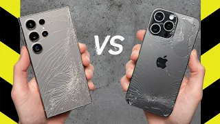 Prueba de caída - S24 Ultra vs. iPhone 15 Pro Max