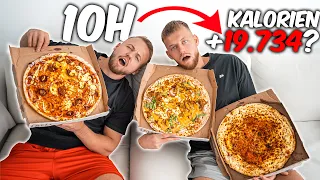 Wie viele KALORIEN schaffen WIR IN 10 STUNDEN zu ESSEN?!