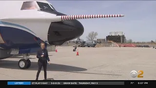 High-tech hurricane hunting equipment on display at JFK Airport