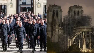 France Honors Hundreds of Firefighters Who Battled Massive Notre Dame Fire