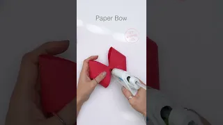 Easy Paper Bow | Paper Craft Ideas #shorts