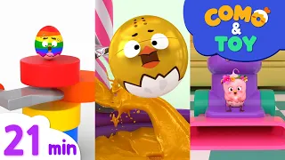 Como | Color paint mixing 2 + More Episode 21min | Learn colors and words | Como Kids TV