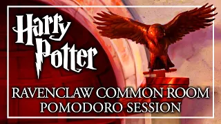 STUDY in the RAVENCLAW COMMON ROOM - Pomodoro Session - Harry Potter ASMR