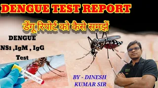 Dengue NS1 Antigen Test | Dengue IgM IgG Antibody Test | Dengue  Report कैसे समझें?