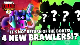 Brawl Talk Concept! 4 New Brawlers, 4 New Themes, Starr Plot, NOT Return of the Boxes and MOOOORE!