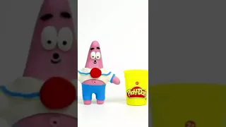 Patrick 💕Superhero Play Doh Stop motion cartoons #shorts