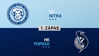 1.zápas štvrťfinále HK Nitra - HK Poprad HIGHLIGHTS