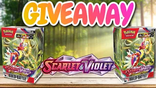 Pokemon Scarlet & Violet Base Build & Battle Box, Comment Section Giveaway!!! Case Giveaway Part 1/3