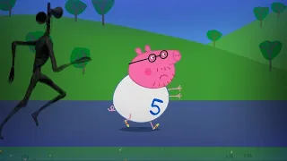 Siren Head attacked Peppa Pig's family, Daddy Pig protects the family SCP 1