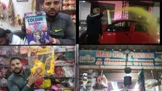 cheapest Holi Shop| Exploring Gulal pichkari gulal gun and Gulal cylinders| Maa Kali pansari|Jammu