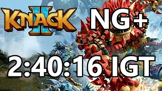 Knack 2 NG+ - 2:40:16 IGT [Former World Record Speedrun]