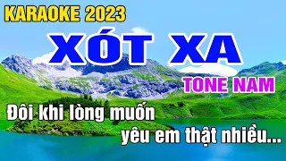 Xót Xa Karaoke Tone Nam Nhạc Sống gia huy beat