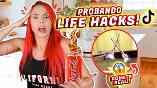 Probando LIFE HACKS VIRALES de TIKTOK😱 | Jenny Devil😈