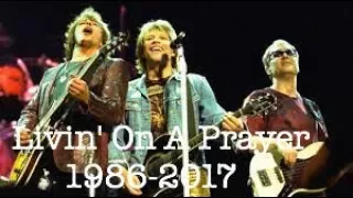 Bon Jovi Livin' On A Prayer | Through-Out The Years | 1986-2017