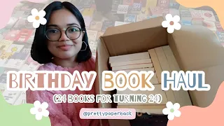 "24 Books for Turning 24: A Birthday Book Haul 📚🎉" - @prettypaperback