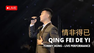 Qing Fei De Yi《情非得已》 【Live Performance】- Tommy Hong