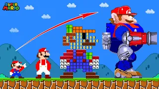 Super Mario Bros. but What If Mario Can Upgrade Myself??? | Game Animation