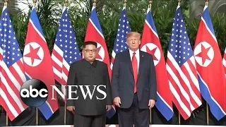 Kim Jong Un, Trump meet in person for the first time