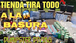 ♻️ESTA TIENDA ESTA  FUERA DE CONTROL😱TIRA TODO A LA BASÚRA/Dumpster Diving/Lo Que Tiran en USA