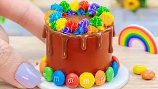 Chocolate Cakes | Amazing Miniature Chocolate M&M Cake Decorating | Mini Cakes Making