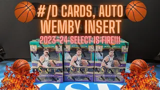 2023-24 PANINI SELECT BASKETBALL IS HERE!! BLASTER BOX REVIEW!  RED WEMBY INSERT!?!?! ROOKIE AUTO!!!