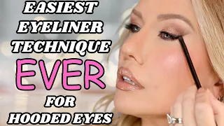 THE BEST EYELINER TECHNIQUE FOR HOODED, DOWNTURNED OR AGING EYES | Risa Does Makeup