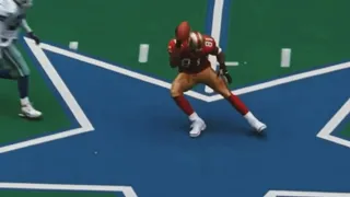 49ers Brandon Aiyuk recreated the infamous Terrell Owens celebration on the Cowboys star