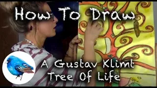 Learn how to draw A GUSTAV KLIMT INSPIRED TREE OF LIFE: STEP BY STEP GUIDE! (Age 5 +)