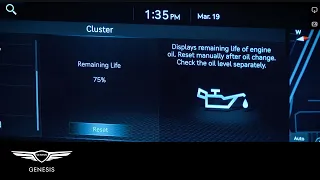 Engine Oil Change Notification | Genesis GV70 | How-To | Genesis USA