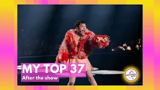 Eurovision 2024 - MY TOP 37 (after the show)
