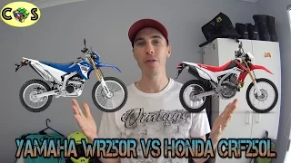 WR250R vs CRF250L: Comparison Review