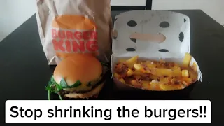 NEW LIMITED EDITION BURGER KING Bacon CAESAR Angus and Bacon Caesar loaded king fries review
