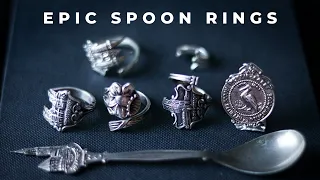 How to make SPOON rings! Using original antique spoons