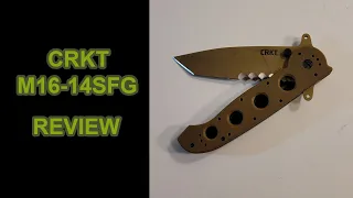 CRKT M16-14DSFG FDE POCKET KNIFE, REVIEW.