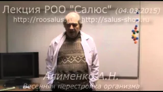 Весенняя перестройка организма (А.Н. Алименко)