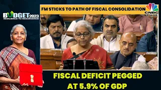 Union Budget 2023: Fiscal Deficit Pegged At 5.9% Of GDP For 2023-24 | CNBC-TV18