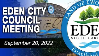 September 20, 2022 Eden City Council Meeting