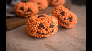 Puffed rice pumpkins: the perfect idea for Halloween!