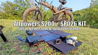 Allpowers S200 & SP026 Portable Solar Generator & Panel KIT