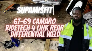 67-69 Camaro Ridetech 4 link rear differential weld in bracket installation